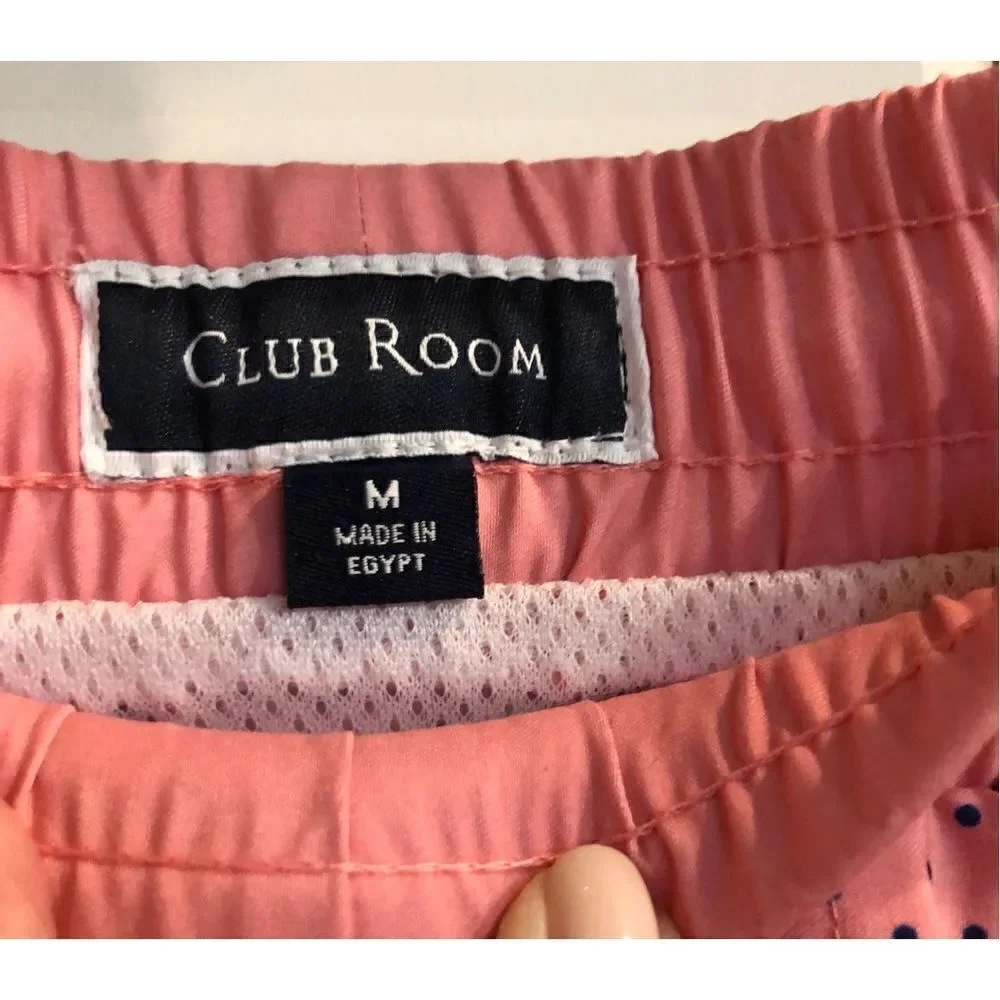 CLUB ROOM - NWT - M Sz M Swim Trunks w/Quick Dry Fabric & Built-In Liner.